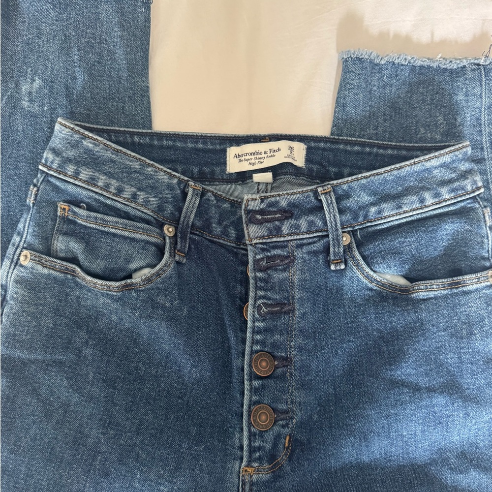 Abercrombie & Fitch Women's Skinny Jeans - Blue Denim